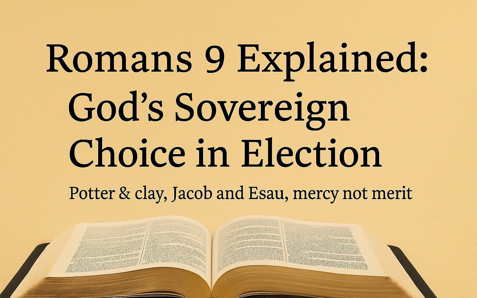 Romans 9 Explained: The Powerful Truth of God’s Sovereign Choice in Election and Mercy