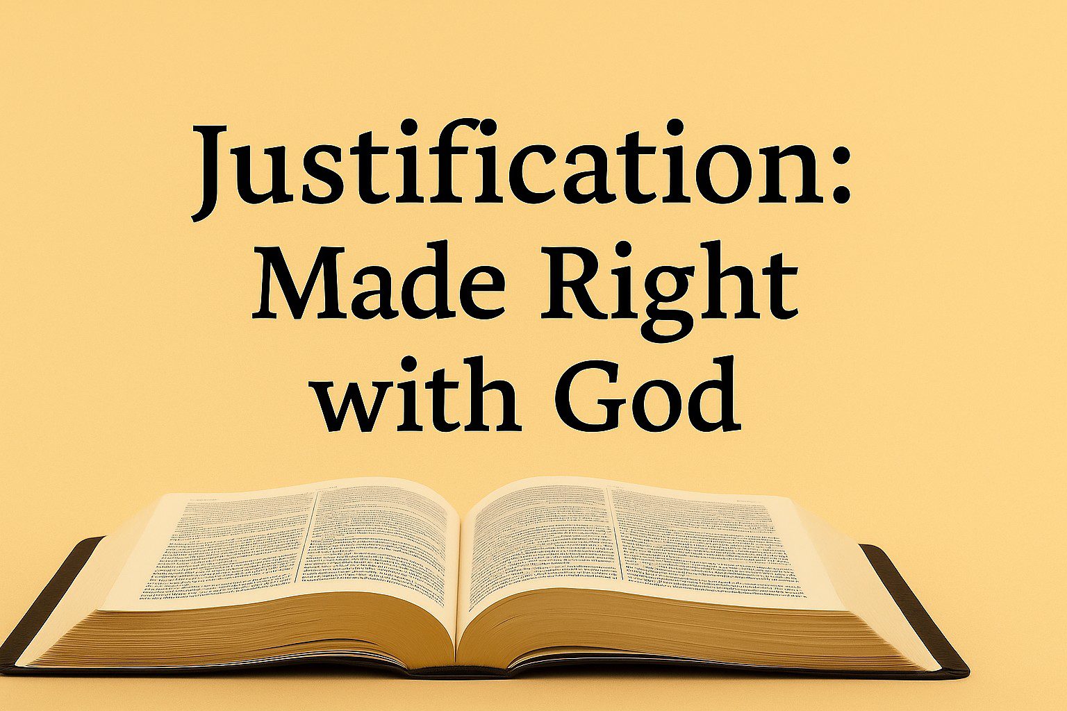 Justification: Made Right with God