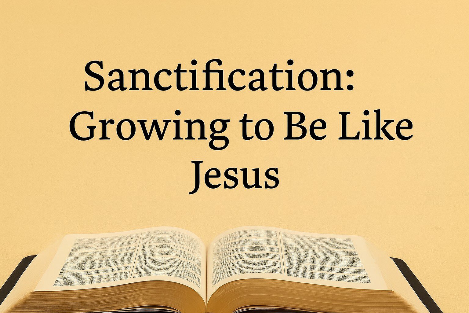 Sanctification: Growing to Be Like Jesus