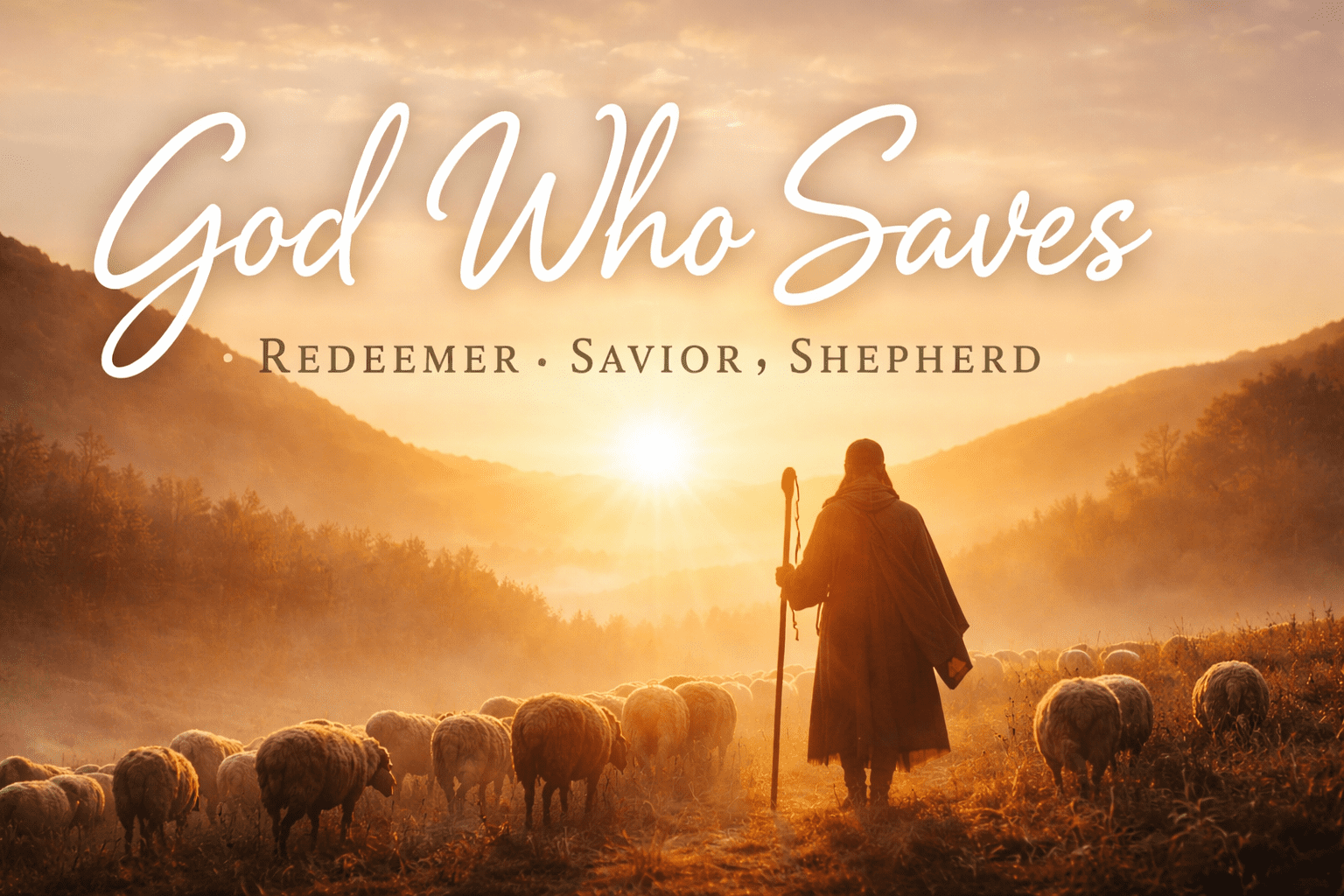God Who Saves: Redeemer, Savior, Shepherd 3 God Who Saves: Redeemer, Savior, Shepherd