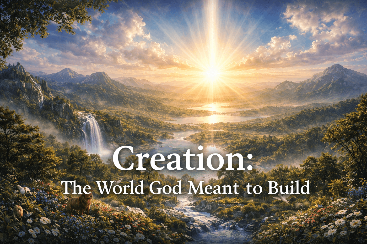 Creation: The World God Meant to Build 1 Creation: The World God Meant to Build